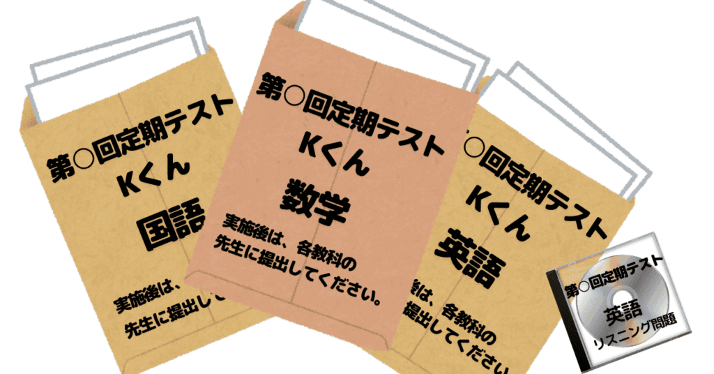 3つの茶色の封筒と、透明ケースに入ったCD1枚