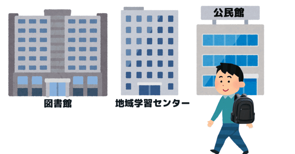 図書館に向かう生徒