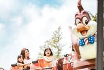 小さな子向けのジェットコースターの写真