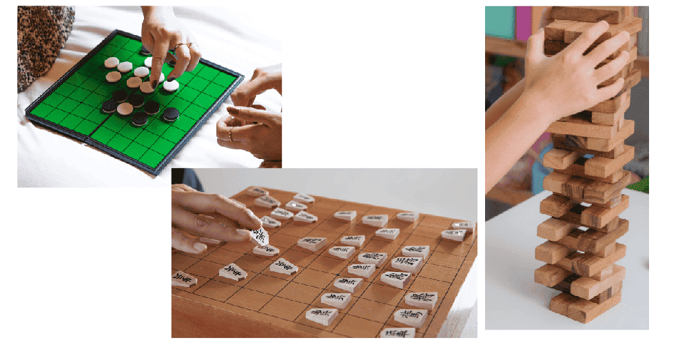 オセロ・将棋・ジェンガの写真