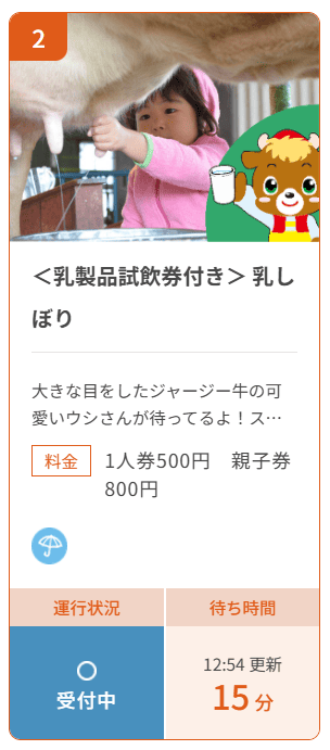 牛の乳搾りをしている幼女の写真
