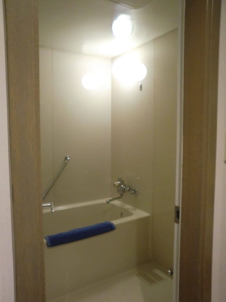 ホテル ヘリテイジ飯能の客室プリンセス内にあるバスルームの写真