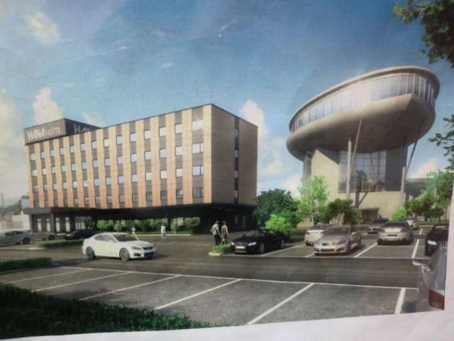 ハナホテル伊香保の全景イラスト