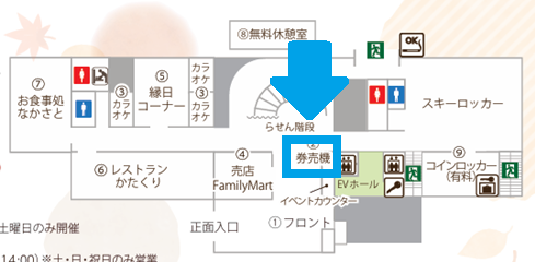 エンゼルグランディア越後中里の1Fマップ