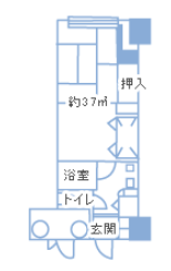 エンゼルグランディア越後中里　和室スタンダードを上から見たイラスト