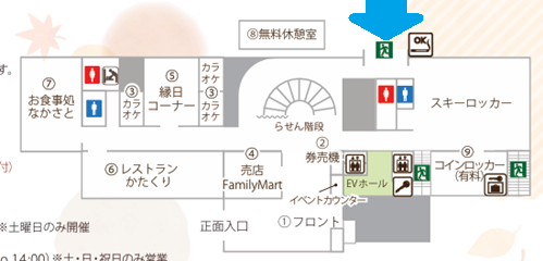 エンゼルグランディア越後中里の1Fマップ