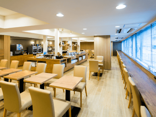 スーパーホテル　池袋駅北口　モーニングビュッフェ会場全体写真