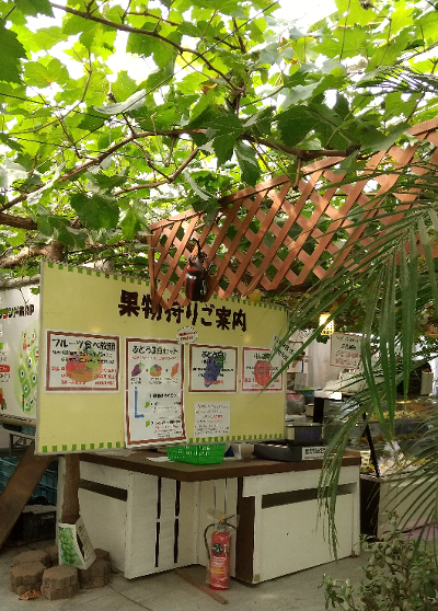 白根グレープガーデンの受付の写真